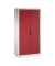 Stahlschrank 08921-00 S10112 lichtgrau, rubinrot 93,0 x 50,0 x 195,0 cm, aufgebaut